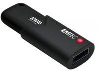 P-ECMMD256GB123 | EMTEC B120 Click Secure - 256 GB - USB Typ-A - 3.2 Gen 2 (3.1 Gen 2) - Dia - Schwarz | ECMMD256GB123 | Verbrauchsmaterial