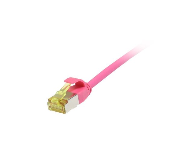 L-S217383V3 | Synergy 21 Patchkabel RJ45 CAT6A 500Mhz 1.0m magenta U/FTP slimline rund d 3.8mm - Netzwerk - CAT 7 cable/RJ45 plug | S217383V3 | Zubehör