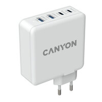 Canyon  GAN 100W charger Input: 100V-240V Output: USB-C1/C2: 5V 3A , 9V 3A , 12V 3A , 15V 3A , 20V 5A USB-A 1/A2: 4.5V/5A, 5V/4.5A, 9V/3A, 12V/2.5A, 20V/1.5A C1+C2 : 65W + 30W? C1+A1 : 65W + 30W ? C1+A2 : 65W + 30W ?C1+A1+A2 : 65W + 7.5W