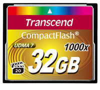 I-TS32GCF1000 | Transcend 1000x CompactFlash 32GB - 32 GB - Kompaktflash - MLC - 160 MB/s - 120 MB/s - Schwarz | TS32GCF1000 | Verbrauchsmaterial