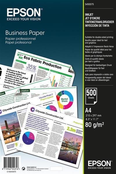 F-C13S450075 | Epson Business Paper - Normalpapier - A4 (210 x 297 mm) | C13S450075 | Verbrauchsmaterial