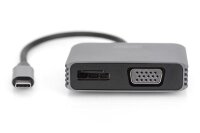 P-DA-70827 | DIGITUS USB Type-C 4K 2in1 DisplayPort + VGA Grafik-Adapter | Herst. Nr. DA-70827 | Kabel / Adapter | EAN: 4016032478768 |Gratisversand | Versandkostenfrei in Österrreich