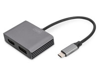 P-DA-70826 | DIGITUS USB Type-C 4K 2in1 DisplayPort + HDMI Grafik-Adapter | DA-70826 |Zubehör