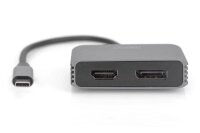 P-DA-70826 | DIGITUS USB Type-C 4K 2in1 DisplayPort + HDMI Grafik-Adapter | Herst. Nr. DA-70826 | Kabel / Adapter | EAN: 4016032478751 |Gratisversand | Versandkostenfrei in Österrreich