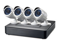 P-DSK-4001 | LevelOne 4-Kanal-CCTV-Überwachungskit - Verkabelt - Geschoss - BNC - Indoor/Outdoor - 3,6 mm - 30 m | DSK-4001 |Elektro & Installation