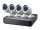 P-DSK-4001 | LevelOne 4-Kanal-CCTV-Überwachungskit - Verkabelt - Geschoss - BNC - Indoor/Outdoor - 3,6 mm - 30 m | DSK-4001 |Elektro & Installation