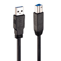 P-43098 | Lindy 43098 10m USB A USB B Männlich Männlich Schwarz USB Kabel | 43098 | Zubehör