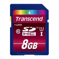 Y-TS8GSDHC10U1 | Transcend TS8GSDHC10U1 - 8 GB - SDHC - Klasse 10 - MLC - 90 MB/s - Class 1 (U1) | TS8GSDHC10U1 | Verbrauchsmaterial