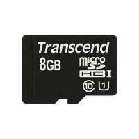 Y-TS8GUSDU1 | Transcend 8GB microSDHC Class 10 UHS-I - 8 GB - MicroSDHC - Klasse 10 - MLC - 90 MB/s - Class 1 (U1) | TS8GUSDU1 | Verbrauchsmaterial