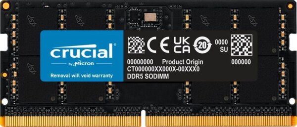 P-CT32G48C40S5 | Crucial CT32G48C40S5 - 32 GB - 1 x 32 GB - DDR5 - 4800 MHz - 262-pin SO-DIMM | CT32G48C40S5 | PC Komponenten