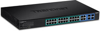 P-TPE-5028WS | TRENDnet TPE-5028WS - Managed - Gigabit Ethernet (10/100/1000) - Vollduplex - Power over Ethernet (PoE) - Rack-Einbau - 1U | TPE-5028WS | Netzwerktechnik