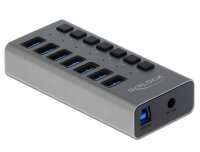 P-63669 | Delock USB 3.0 HUB 7 Ports Metallgehäuse mit Schalter - Hub - 7-Port | 63669 |Zubehör