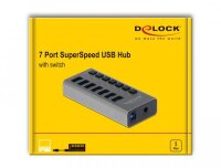 P-63669 | Delock 63669 - USB 3.2 Gen 1 (3.1 Gen 1) Type-B - USB 3.2 Gen 1 (3.1 Gen 1) Type-A - 5000 Mbit/s - Grau - Aluminium - 1 m USB-Hubs Gratisversand und Versandkostenfrei in Österrreich | Herst. Nr. 63669 | USB-Hubs | EAN: 4043619636693 |
