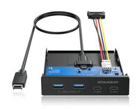 P-G-MP02 | GrauGear USB-HUB Multi Front Panel USB 3.2...