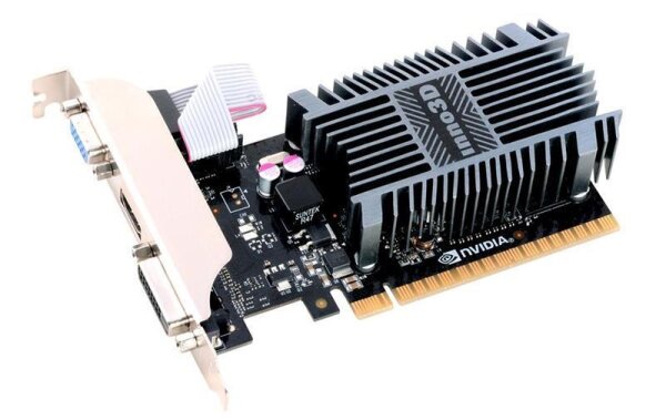 A-N710-1SDV-E3BX | Inno3D N710-1SDV-E3BX - GeForce GT 710 - 2 GB - GDDR3 - 64 Bit - 4096 x 2160 Pixel - PCI Express 2.0 | N710-1SDV-E3BX | PC Komponenten