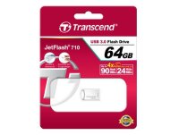 Y-TS64GJF710S | Transcend JetFlash 710S 64GB - 64 GB - USB Typ-A - 3.2 Gen 1 (3.1 Gen 1) - Ohne Deckel - 3,3 g - Silber | TS64GJF710S | Verbrauchsmaterial