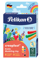 P-606035 | Pelikan Knete Creaplast« 198/8FS 8 Farben in FS | 606035 |Spiel & Hobby