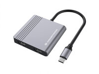 P-DONN13G | Conceptronic Adapter USB-C->2xHDMI USB-C PD 1xUSB3.0 0.25 gr - Adapter | DONN13G |Zubehör