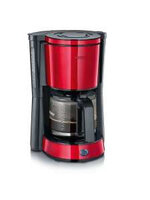 I-KA 4817 | SEVERIN KA 4817 - Filterkaffeemaschine - Gemahlener Kaffee - 1000 W - Schwarz - Metallisch - Rot | KA 4817 | Büroartikel