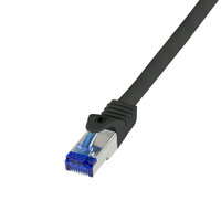 P-C6A013S | LogiLink C6A013S - Patchkabel Ultraflex Cat.7-Rohkabel S/FTP schwarz 0.25 m - Netzwerk - CAT 7 cable/RJ45 plug | C6A013S |Zubehör