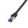 P-C6A033S | LogiLink C6A033S - Patchkabel Ultraflex Cat.7-Rohkabel S/FTP schwarz 1 m - Netzwerk - CAT 7 cable/RJ45 plug | C6A033S |Zubehör