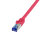 P-C6A024S | LogiLink C6A024S - Patchkabel Ultraflex Cat.7-Rohkabel S/FTP rot 0.5 m - Netzwerk - CAT 7 cable/RJ45 plug | C6A024S |Zubehör