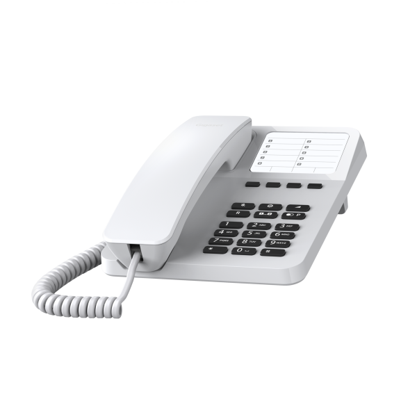 L-S30054-H6538-B102 | Gigaset DESK 400 - Analoges Telefon - Kabelgebundenes Mobilteil - 10 Eintragungen - Weiß | S30054-H6538-B102 | Telekommunikation