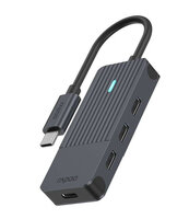 I-00217696 | Rapoo USB-C Hub auf USB-C grau | 00217696...