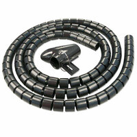 P-40581 | Lindy Spiral Cable Tidy - Flexible Kabelleitung - Schwarz | 40581 | Zubehör