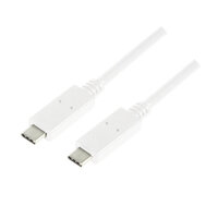 P-CU0130 | LogiLink CU0130 - 0,5 m - USB C - USB C - USB 3.2 Gen 2 (3.1 Gen 2) - 10000 Mbit/s - Weiß | CU0130 | Zubehör