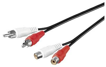 ET-AUDCH10 | MicroConnect 2xRCA/2xRCA 10m 10m 2 x RCA 2 x RCA Schwarz - Rot - Weiß Audio-Kabel | AUDCH10 | Zubehör