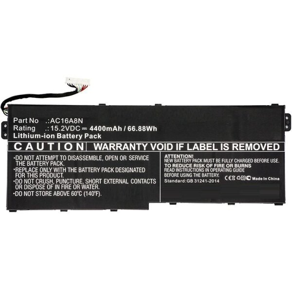 ET-MBXAC-BA0071 | CoreParts Laptop Battery for Acer 67Wh Li-ion 15.2V 4400mAh - Batterie - 4.400 mAh | MBXAC-BA0071 | Zubehör