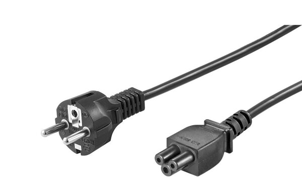 ET-PE010818S | MicroConnect 1.8m CEE 7/7 - C5 1.8m CEE7/7 Schuko C5-Koppler Schwarz | PE010818S | Zubehör