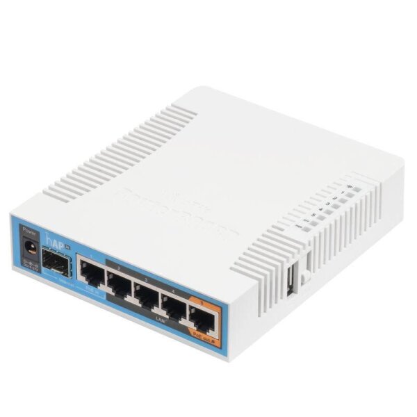 ET-RB962UIGS-5HACT2HNT | MikroTik hAP ac - 500 Mbit/s - 10,100,1000 Mbit/s - IEEE 802.11a,IEEE 802.11ac,IEEE 802.11b,IEEE 802.11g,IEEE 802.11n - USB Typ-A - 11 V - 17 W | RB962UIGS-5HACT2HNT | Netzwerktechnik