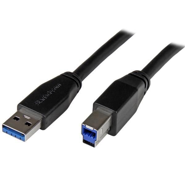 ET-USB3SAB5M | StarTech.com 15ft Active USB 3.0 USB-A to USB-B Cable - M/M - USB 3.1 Gen 1 | USB3SAB5M | Zubehör