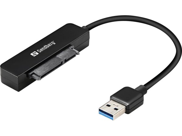 ET-133-87 | SANDBERG USB 3.0 to SATA Link - Schwarz - 77 mm - 18 mm - 193 mm - 60 g - Sichtverpackung | 133-87 | Server & Storage