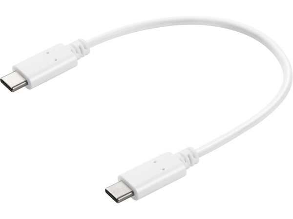 ET-136-30 | SANDBERG USB-C Charge Cable 0.2m - 0,2 m - USB C - USB C - Weiß | 136-30 | Zubehör