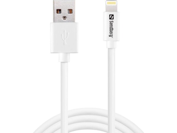 ET-340-75 | SANDBERG USB>Lightning MFI 1m SAVER - 1 m - Lightning - USB A - Männlich - Männlich - Weiß | 340-75 | Zubehör