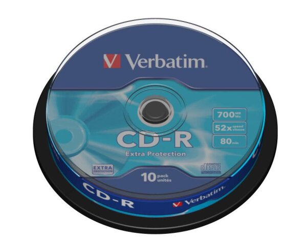 Verbatim CD-R Extra Protection - 52x - CD-R - 700 MB - Spindel - 10 Stück(e)