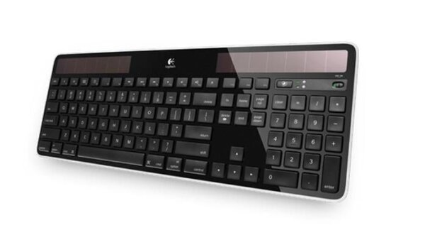 ET-920-002925 | Logitech Wireless Solar Keyboard K750 - Volle Größe (100%) - Kabellos - RF Wireless - QWERTY - Schwarz | 920-002925 | PC Komponenten