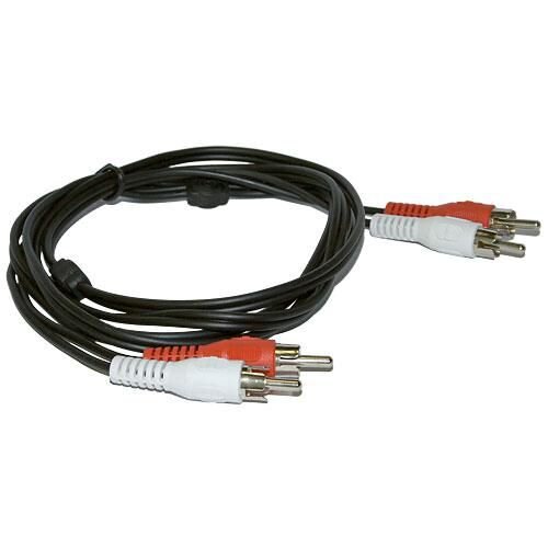 ET-AUDCC5 | MicroConnect 2xRCA/2xRCA - 5m 5m 2 x RCA 2 x RCA Schwarz - Rot - Weiß Audio-Kabel | AUDCC5 | Zubehör
