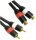 ET-AUDCH3 | MicroConnect 2xRCA - 2xRCA (3m) 3m 2 x RCA Schwarz Audio-Kabel | AUDCH3 | Zubehör