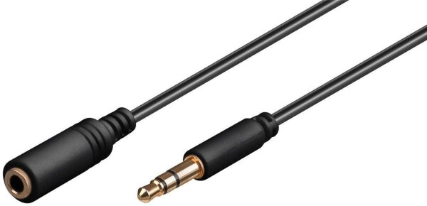 ET-AUDLG2G | MicroConnect AUDLG2G 2m 3.5mm 3.5mm Schwarz Audio-Kabel | AUDLG2G | Zubehör