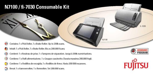 ET-CON-3706-001A | Fujitsu Consumable Kit - Scanner-Rollenkit - für fi-7030; Network Scanner N7100 | CON-3706-001A | Drucker, Scanner & Multifunktionsgeräte