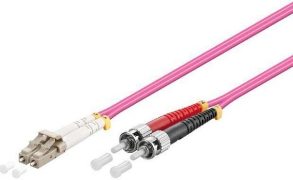 ET-FIB412002-4 | MicroConnect FIB412002-4DC Glasfaserkabel 2 m OM4 LC ST Pink | FIB412002-4 | Zubehör
