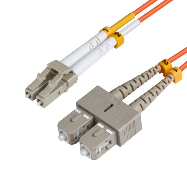 ET-FIB420002 | MicroConnect LC/PC-SC/PC 2m 2m LC SC Orange Glasfaserkabel | FIB420002 | Zubehör
