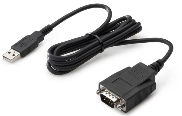 ET-J7B60AA | HP Adapter - USB zu seriell - Schwarz - USB Typ-A - DB-9 - Männlich - Männlich - Business | J7B60AA | Zubehör