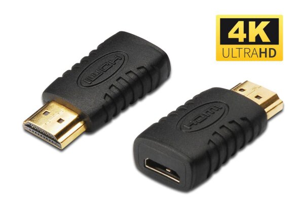 ET-HDM19M19FC | MicroConnect HDM19M19FC HDMI HDMI Mini Schwarz Kabelschnittstellen-/adapter | HDM19M19FC | Zubehör