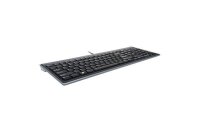 ET-K72357DE | Kensington Advance Fit™ Full-Size Slim-Tastatur - Volle Größe (100%) - Kabelgebunden - USB - QWERTZ - Schwarz | K72357DE | PC Komponenten