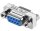 ET-MOD9F9F | MicroConnect MOD9F9F DB9 DB9 Blau - Edelstahl Kabelschnittstellen-/adapter | MOD9F9F | Zubehör
